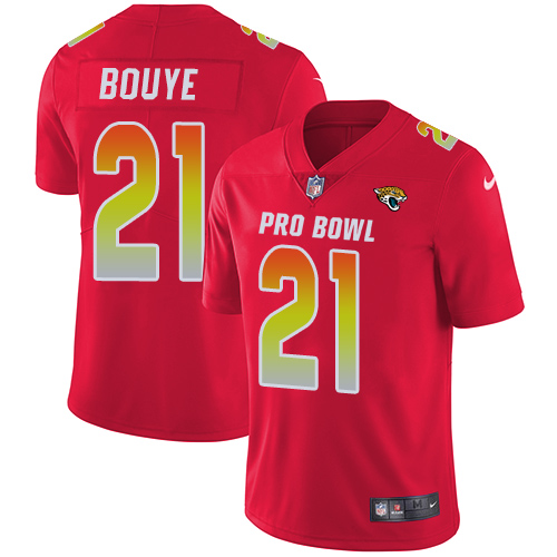 Nike Jaguars #21 A.J. Bouye Red Men's Stitched NFL Limited AFC 2018 Pro Bowl Jersey